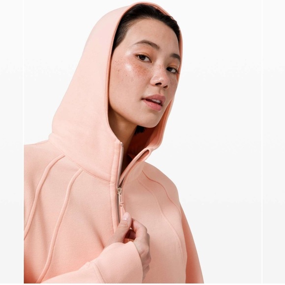 Lululemon Scuba Oversized 1/2 Zip Hoodie in Pink Mist Size M/L - Picture 6 of 15